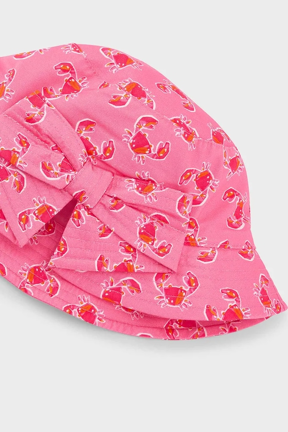 Παιδικό βαμβακερό καπέλο Mayoral 10190.6M.Mini.PPY2 ροζ SS26