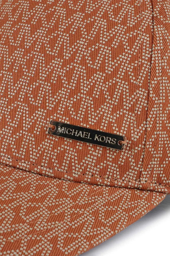 Pamučna kapa sa šiltom za bebe Michael Kors smeđa R30624.50.56