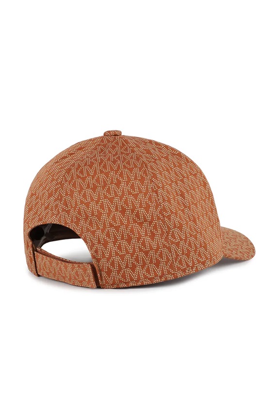 Pamučna kapa sa šiltom za bebe Michael Kors R30624.58 smeđa SS26