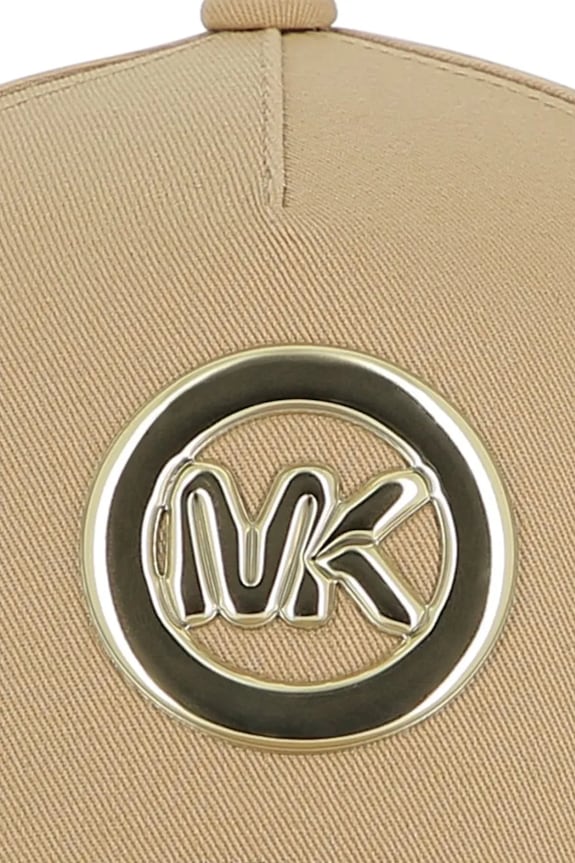 Βαμβακερό καπέλο του μπέιζμπολ Michael Kors καφέ R30626.58