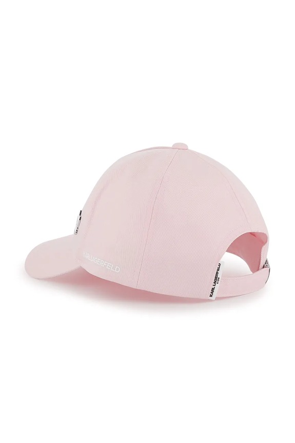 Djevojčice Pamučna kapa sa šiltom za bebe Karl Lagerfeld Z31196.58 roza