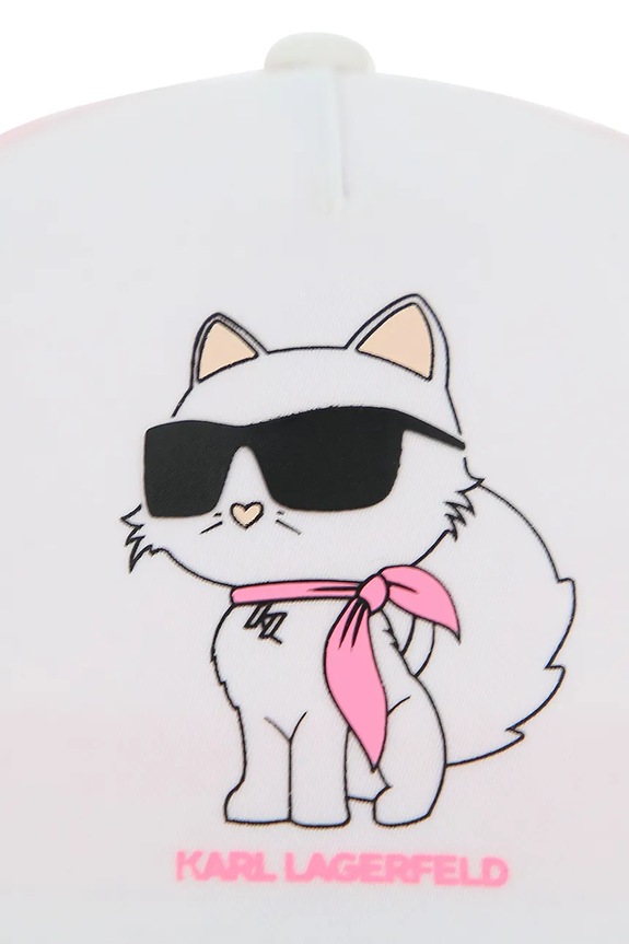 Karl Lagerfeld czapka z daszkiem dziecięca biały Z31235