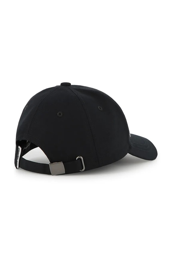 Karl Lagerfeld czapka z daszkiem bawełniana dziecięca Z31197.50.56 czarny SS26
