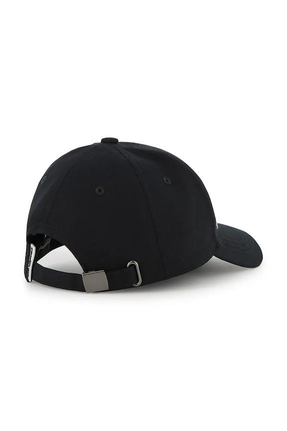 Karl Lagerfeld czapka z daszkiem bawełniana dziecięca Z31197.50.56 czarny SS26