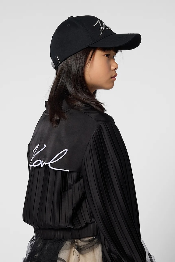 Karl Lagerfeld czapka z daszkiem bawełniana dziecięca Z31197.50.56