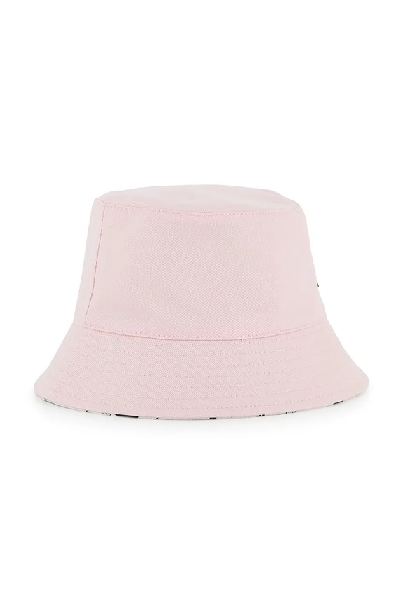 DÍVKA Dětský oboustranný klobouk Karl Lagerfeld Z31207 růžová