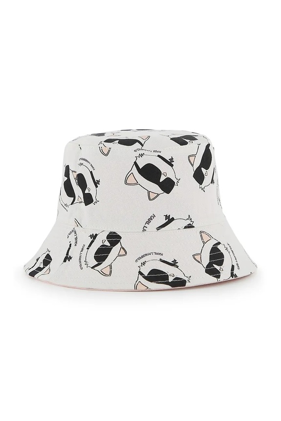 Dětský oboustranný klobouk Karl Lagerfeld Z31207 růžová