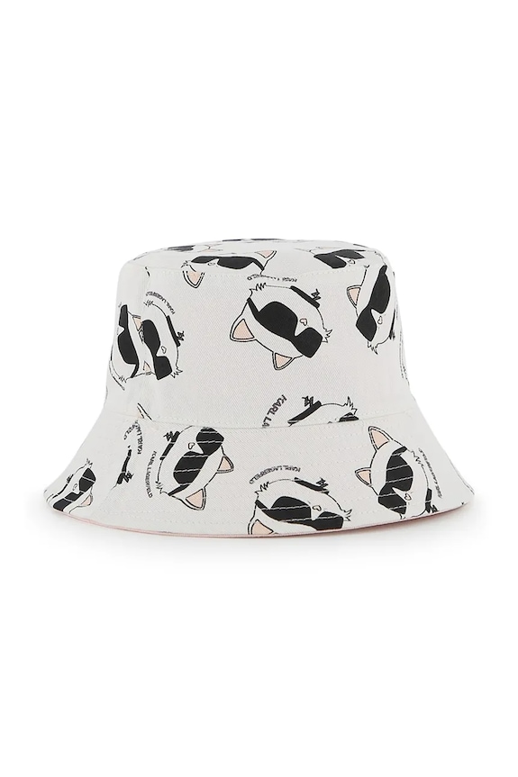 Dětský oboustranný klobouk Karl Lagerfeld Z31207 růžová