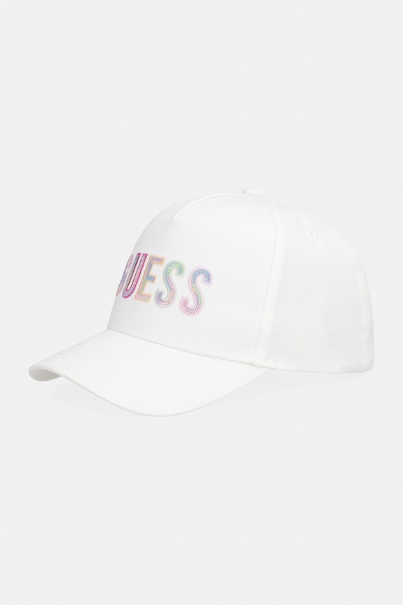Guess czapka z daszkiem dziecięca bawełniana beżowy J6GZ07.WO08O.PPY2.M