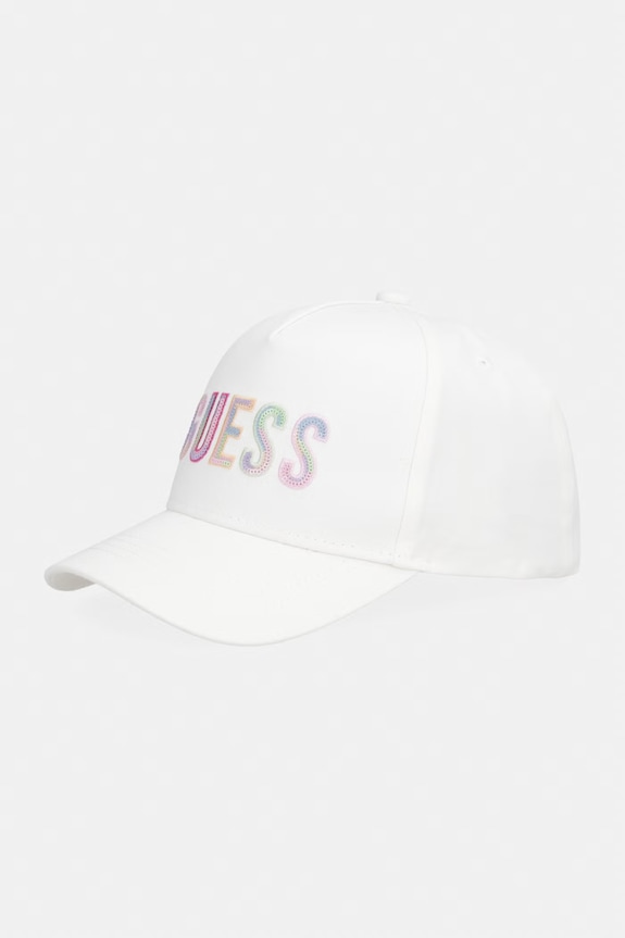 Guess czapka z daszkiem dziecięca bawełniana beżowy J6GZ07.WO08O.PPY2.M