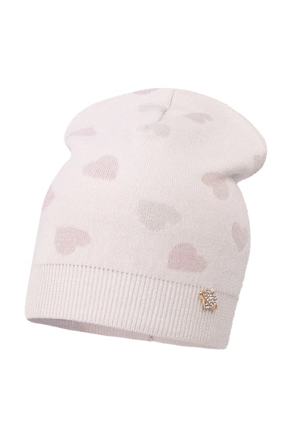 Jamiks čiapka beanie detská MILULI MILULI.Nak.glo.JWI027.G ružová SS26