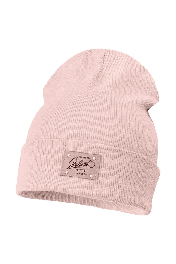 Jamiks detská čiapka beanie TURID ružová TURID.Nakr.glo.JWI104.G