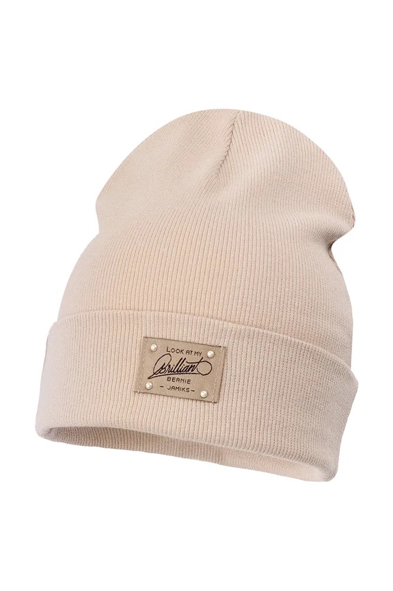 Jamiks čiapka beanie detská TURID béžová TURID.Nakr.glo.JWI104.G