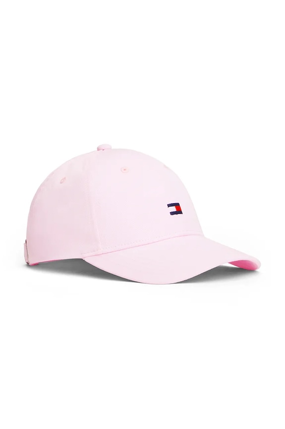 Tommy Hilfiger czapka z daszkiem dziecięca bawełniana KA0KA00025.PPY2 różowy SS26