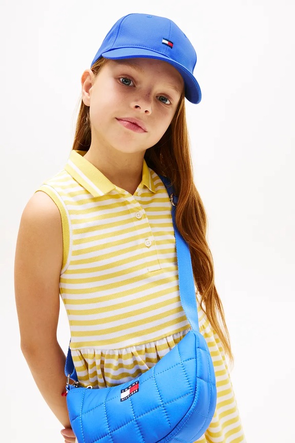 Tommy Hilfiger czapka z daszkiem dziecięca bawełniana KA0KA00025.PPY2 niebieski