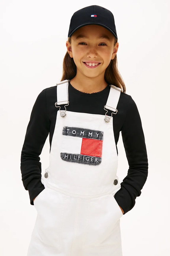 Tommy Hilfiger czapka z daszkiem dziecięca bawełniana KA0KA00025.PPY2 czarny
