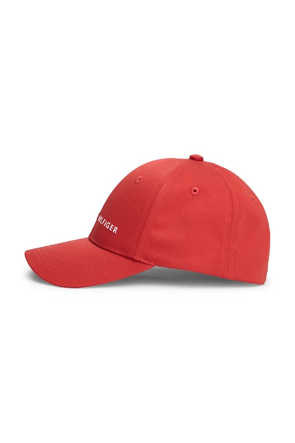 Bavlnená šiltovka Tommy Hilfiger červená KA0KA00032.PPY2