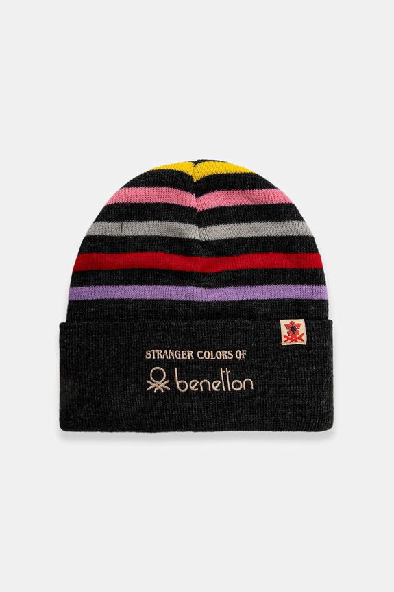 United Colors of Benetton czapka dziecięca pozostałe czarny 6JKXCA02S.G.Seasonal