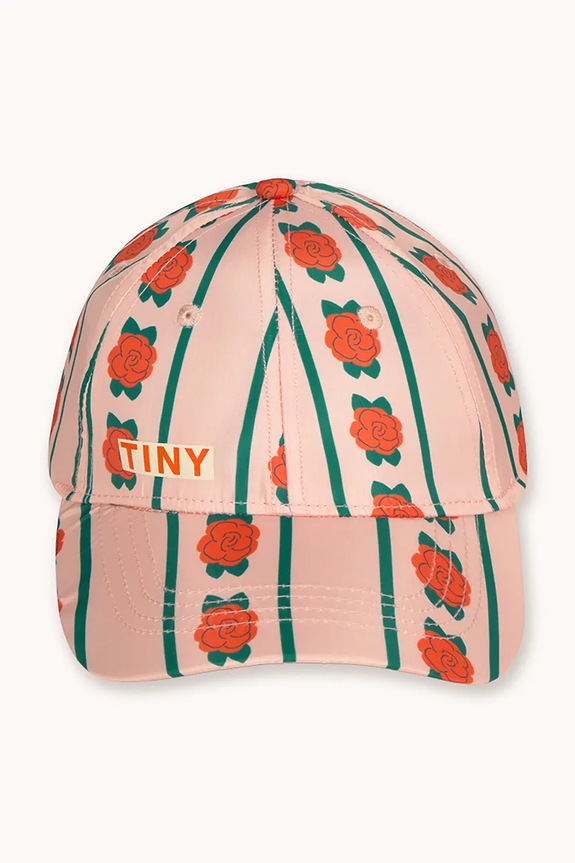 Tinycottons șapcă de baseball pentru copii ROSE PATTERN CAP SS26.513 roz SS26