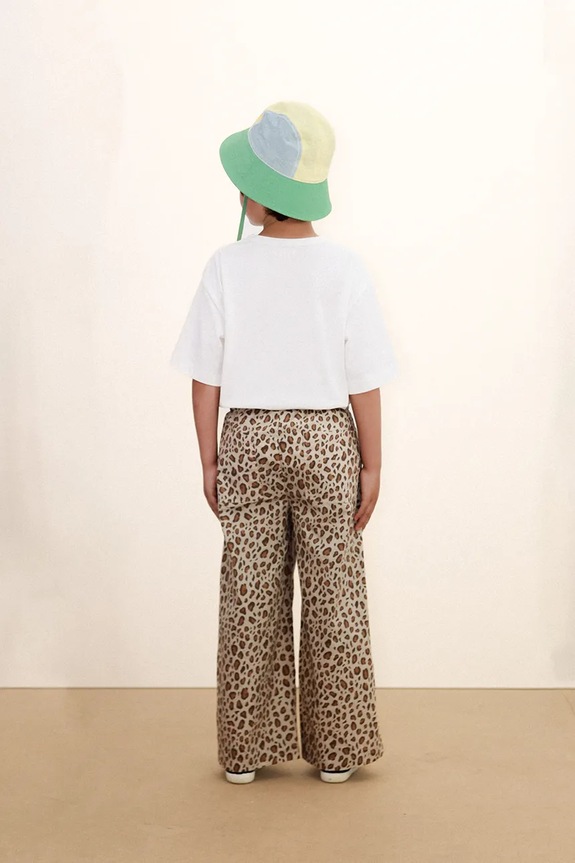 Παιδικό καπέλο Tinycottons COLOR BLOCK BUCKET HAT SS26.516 τιρκουάζ