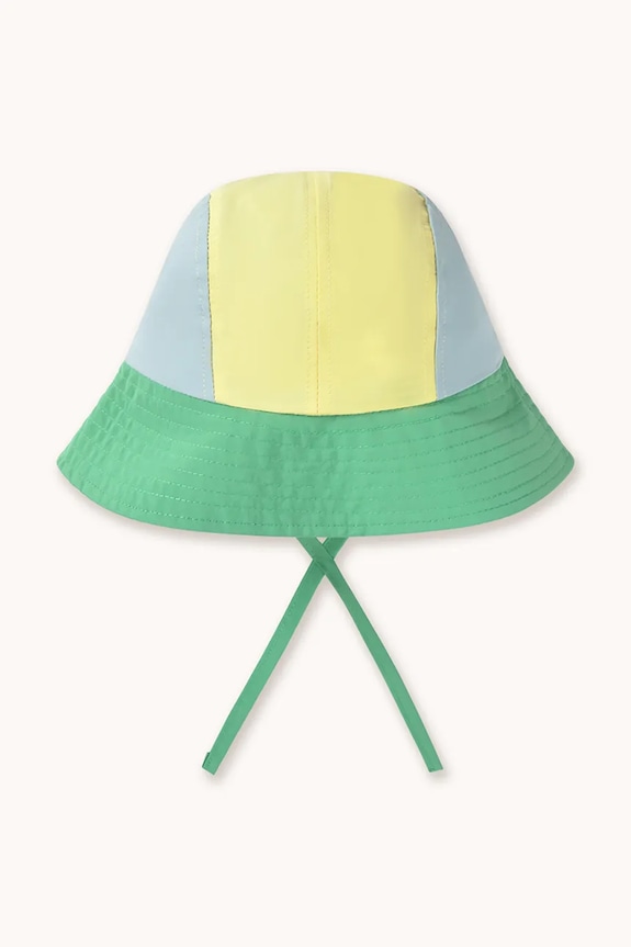 Κοριτσίστικα Παιδικό καπέλο Tinycottons COLOR BLOCK BUCKET HAT SS26.516 τιρκουάζ
