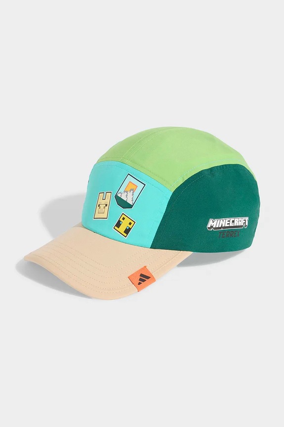 adidas Performance czapka z daszkiem dziecięca MINECRAFT KC9492 zielony SS26