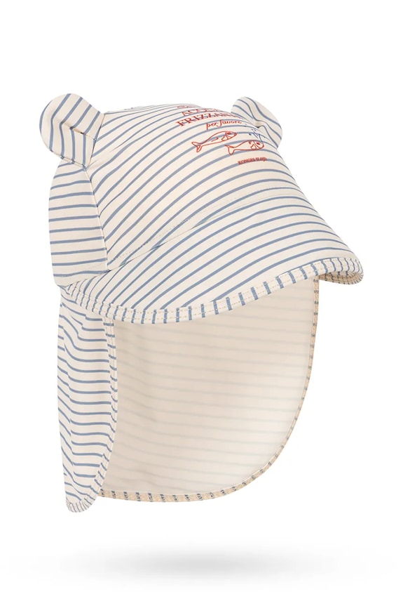Detská baseballová čiapka Konges Sløjd ASTER BEAR SUN HAT GRS Pre bábätká modrá KS104640.PPY2