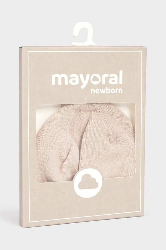 Chlapec Detská bavlnená čiapka Mayoral Newborn 9064.1F.Newborn.PPY2 béžová