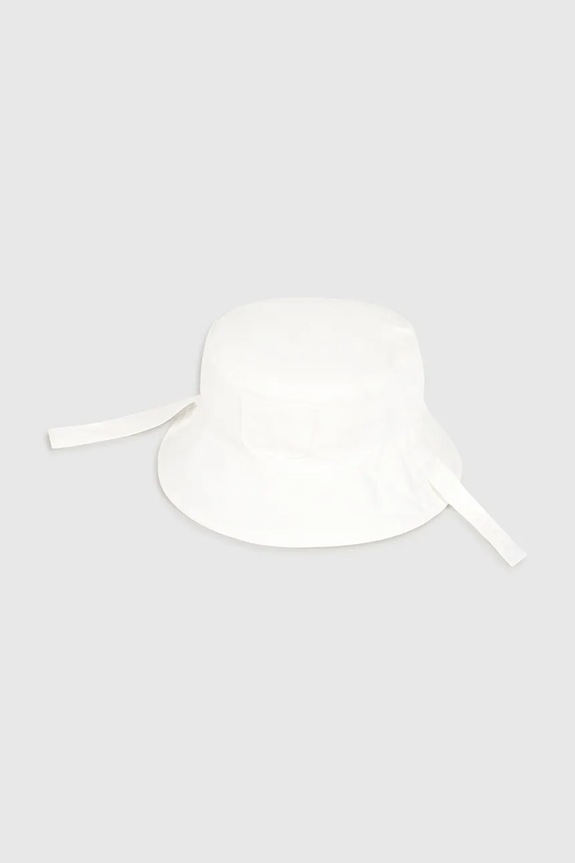 Mayoral Newborn pălărie reversibilă din bumbac pentru copii 9068.1N.Newborn.PPY2 alb SS26