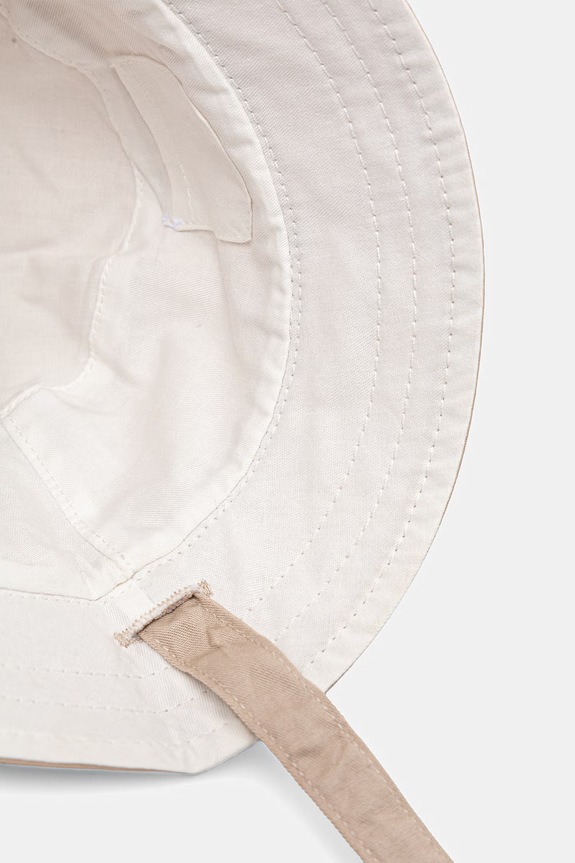Mayoral Newborn pălărie reversibilă din bumbac pentru copii bej 9068.1N.Newborn.PPY2
