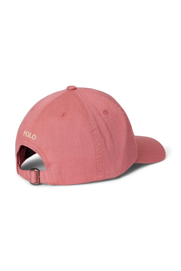 Παιδικό βαμβακερό καπέλο μπέιζμπολ Polo Ralph Lauren 323785653509 ροζ SS26
