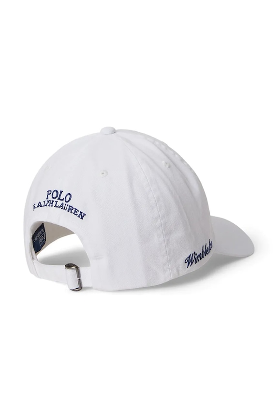 Polo Ralph Lauren καπέλο με γείσο παιδικό βαμβακερό 322B18710002 λευκό SS26