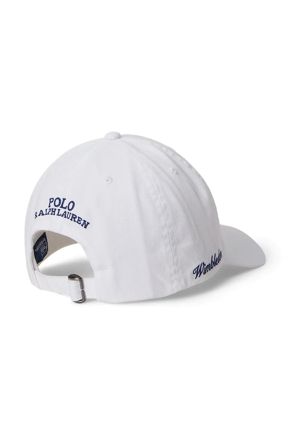Polo Ralph Lauren kapa sa šiltom za djecu pamučna 323B18710002 bijela SS26