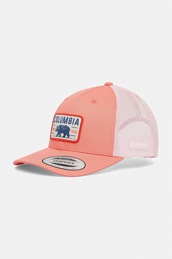 Columbia czapka z daszkiem dziecięca Columbia Youth Snap Back aplikacja pomarańczowy 1769681.PPY2
