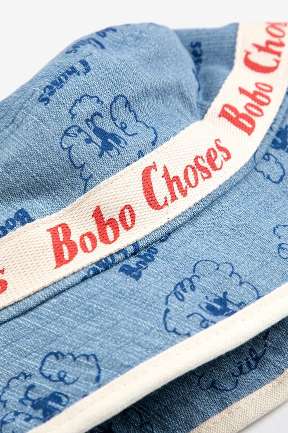 Chlapec Detský bavlnený klobúk Bobo Choses Pickles The Dog 126AH007 modrá