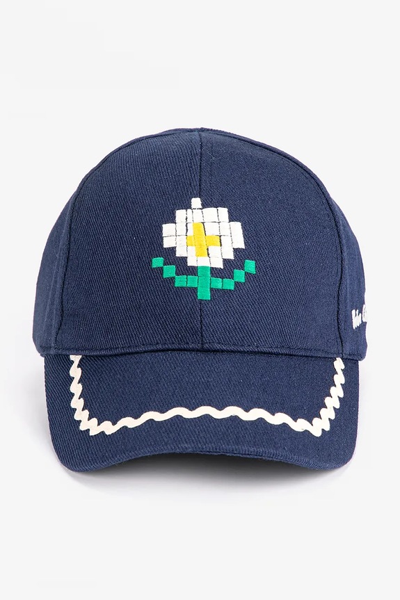 Bobo Choses șapcă din bumbac pentru copii Pixel Daisy 126AI015 bleumarin SS26