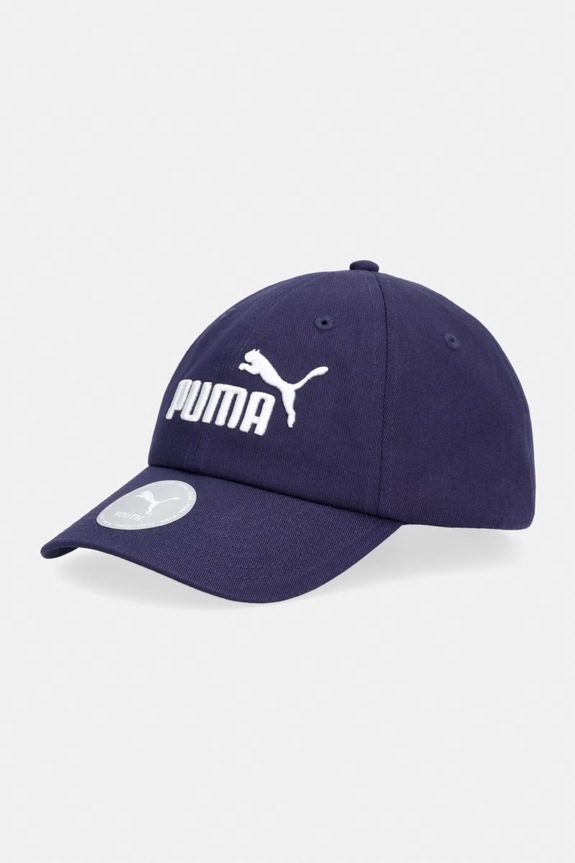 Puma czapka bejsbolówka dziecięca bawełniana ESS NO.1 LOGO granatowy 26853