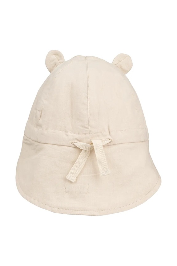Liewood șapcă de baseball din bumbac pentru copii Gorm Linen Sun Hat With Ears LW17695.PPY2 bej SS26