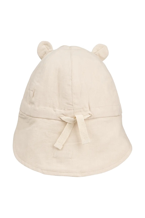 Liewood șapcă de baseball din bumbac pentru copii Gorm Linen Sun Hat With Ears LW17695.PPY2 bej SS26