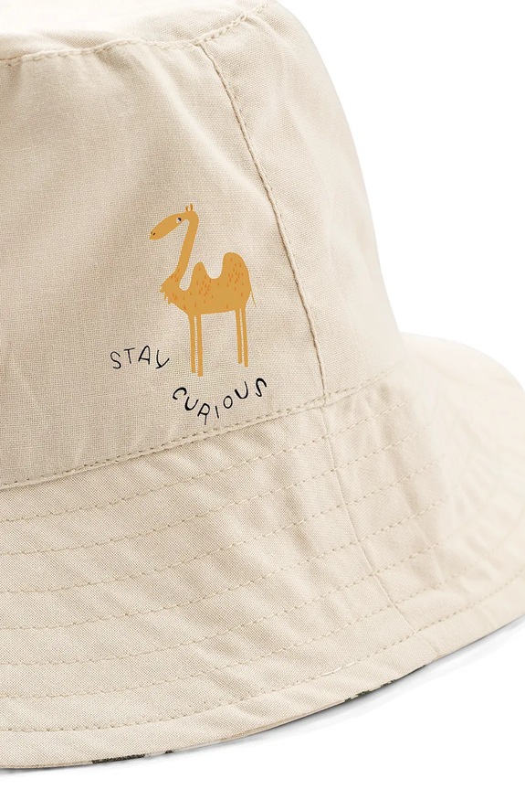 Chłopiec Liewood kapelusz dwustronny dziecięcy Damon Reversible Bucket Hat LW19911.PPY2 beżowy