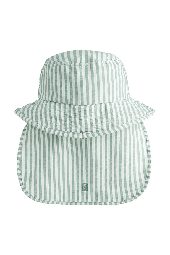 Liewood șapcă copii Damona Seersucker Sun Hat LW21437.PPY2 verde SS26
