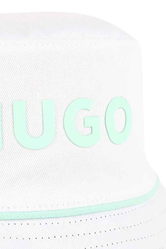 Детская двусторонняя хлопковая шляпа HUGO G01165.52.56 чёрный
