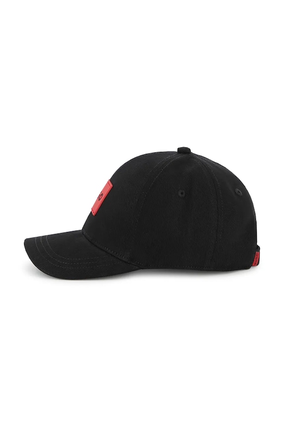 CHLAPEC Dětská bavlněná kšiltovka HUGO G01187.58 černá