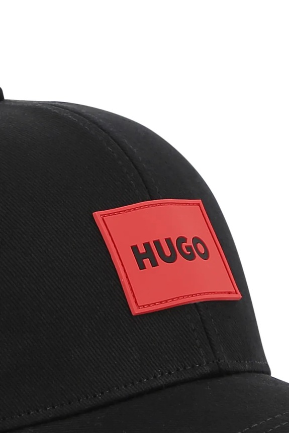 Dětská bavlněná kšiltovka HUGO černá G01187.58
