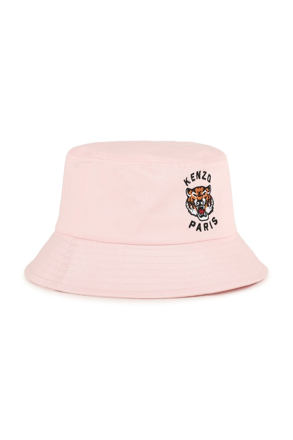 Παιδικό βαμβακερό καπέλο Kenzo Kids απλικέ ροζ K61830.50