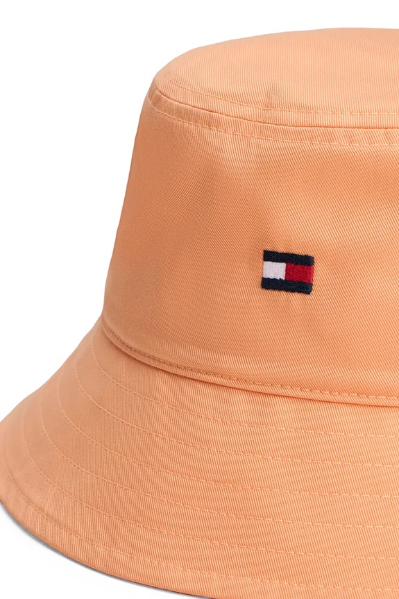 Tommy Hilfiger klobúk bucket detský bavlnený oranžová KA0KA00041.PPY2