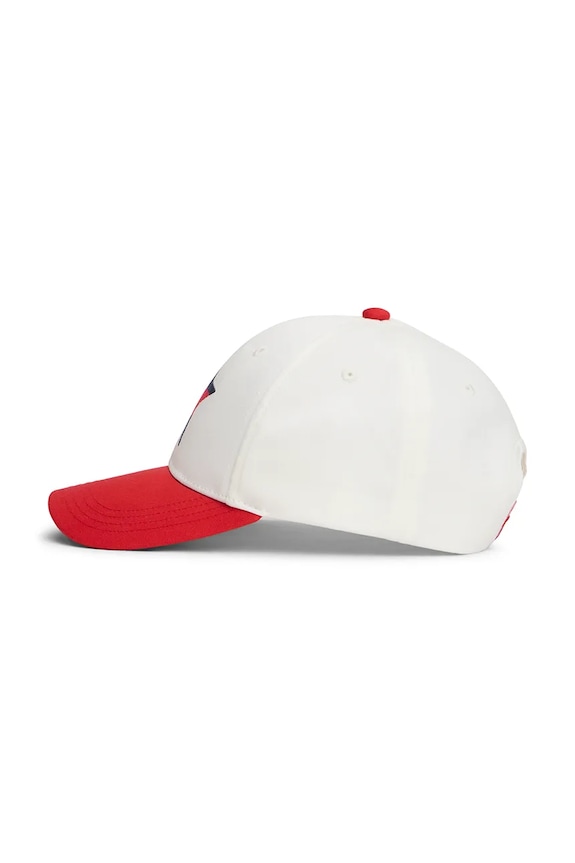 Tommy Hilfiger czapka z daszkiem dziecięca bawełniana czerwony KA0KA00042.PPY2