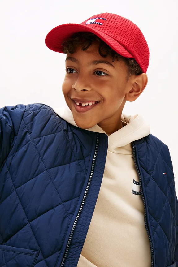 Tommy Hilfiger czapka z daszkiem dziecięca KA0KA00049.PPY2 czerwony