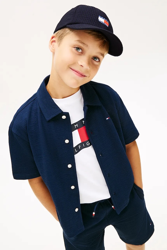 Tommy Hilfiger czapka z daszkiem dziecięca KA0KA00049.PPY2 granatowy
