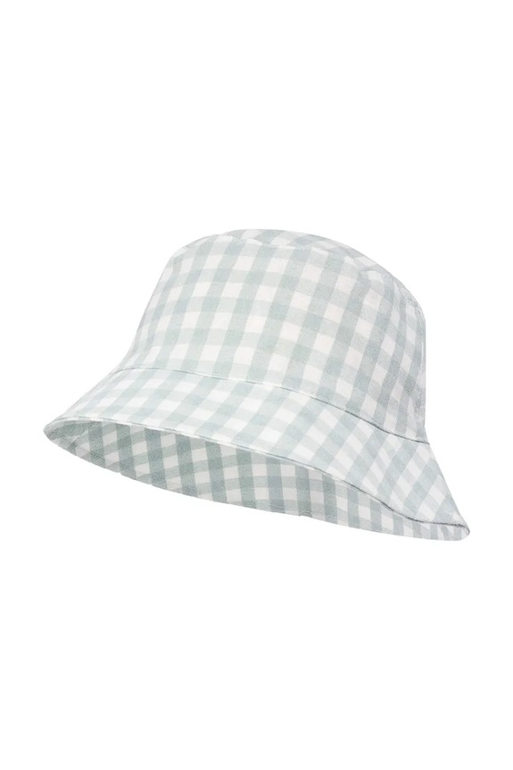 Jamiks bucket hat pentru copii, cu amestec de in FROLO verde FROLO.Nakr.glo.JLI047.K